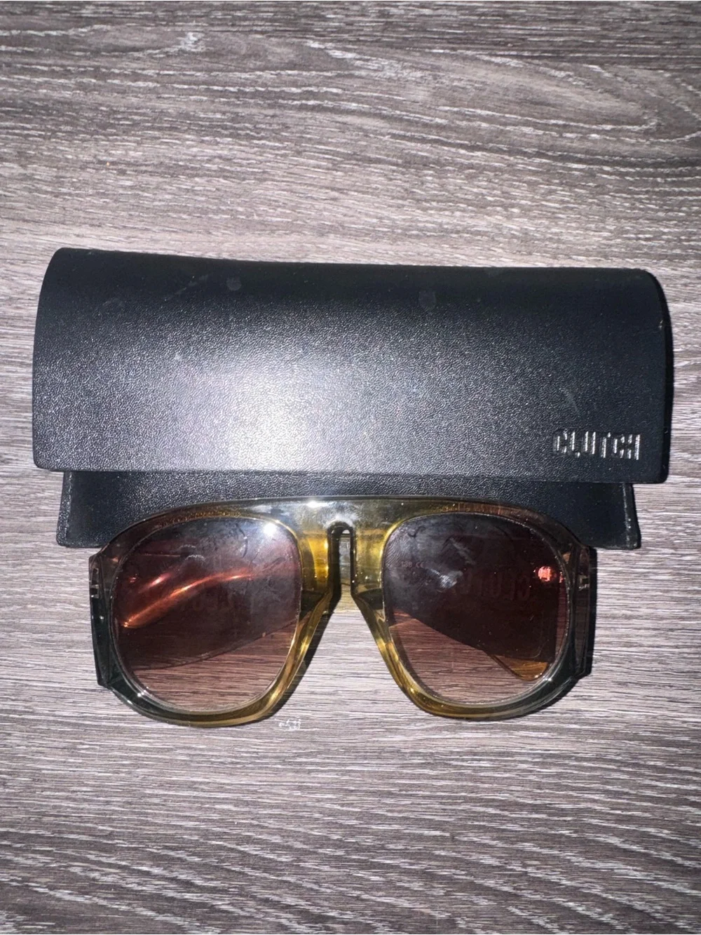Retro Goggle Shaped Oversized Sunglasses
